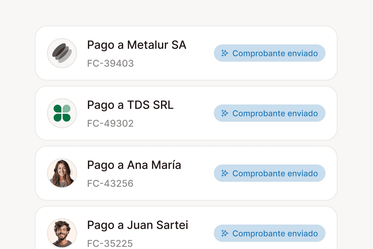 Comprobantes automáticos