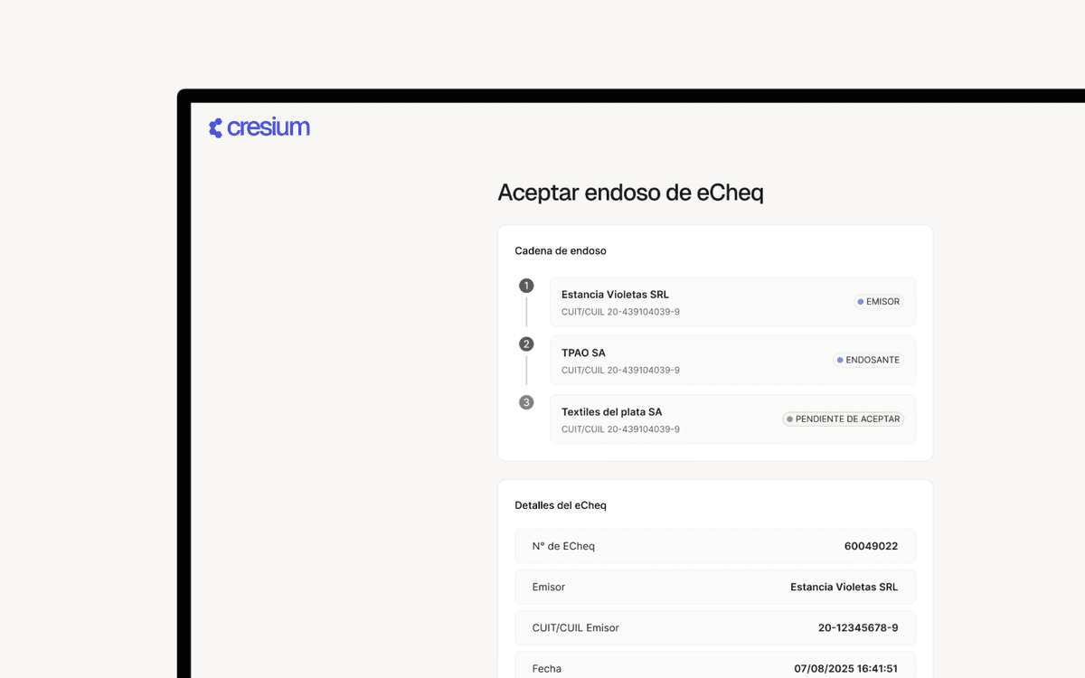 Echeqs operatoria completa